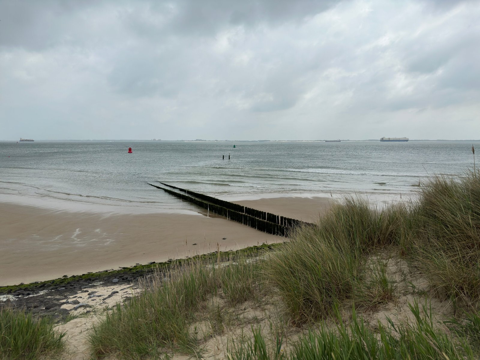 Breed Noordzeestrand met duinen bij Roompot Beach Resort Nieuwvliet-Bad
