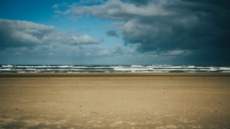 Breed Noordzeestrand aan de Zeeuwse kust bij Roompot Nieuwvliet-Bad